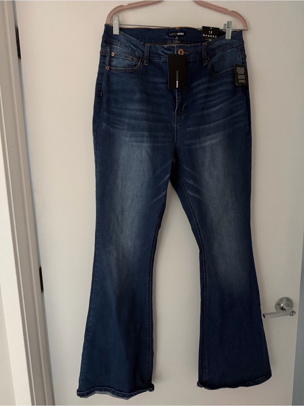 Fashion Nova Women's Curve Stretch Flare Jeans